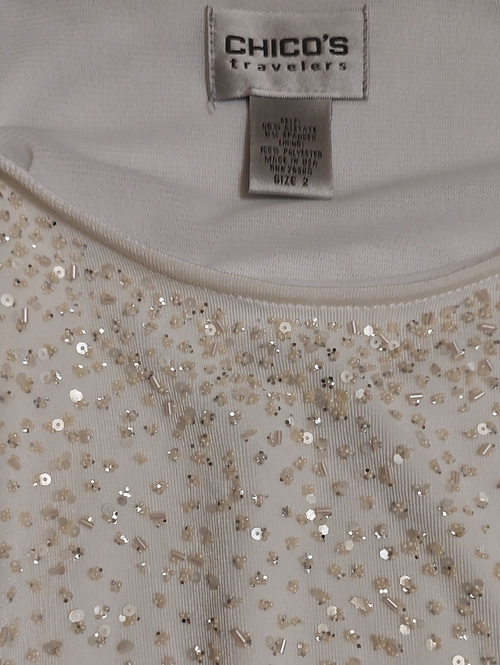 Chico's Travelers Top, Size 12